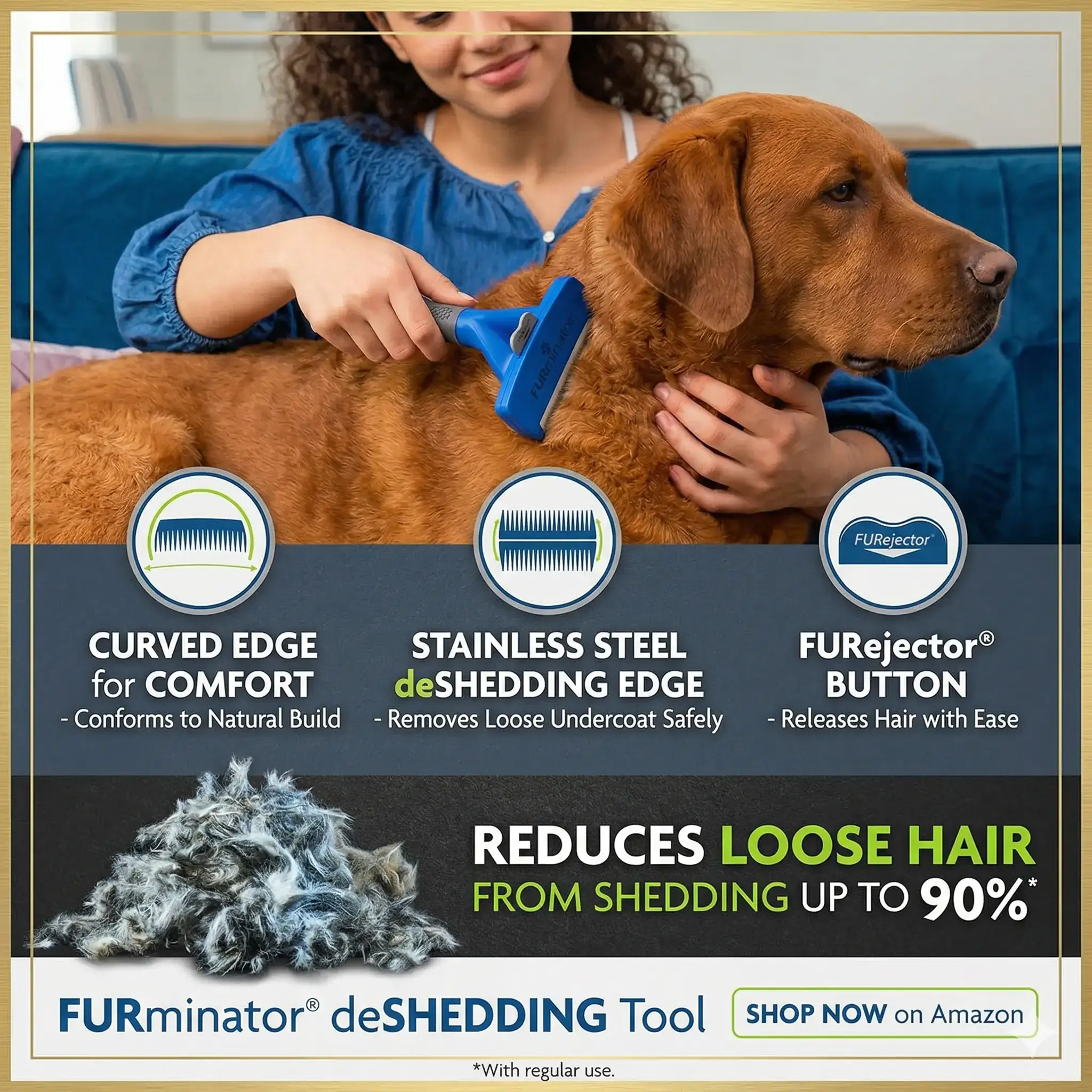 FURminator Undercoat Deshedding Tool