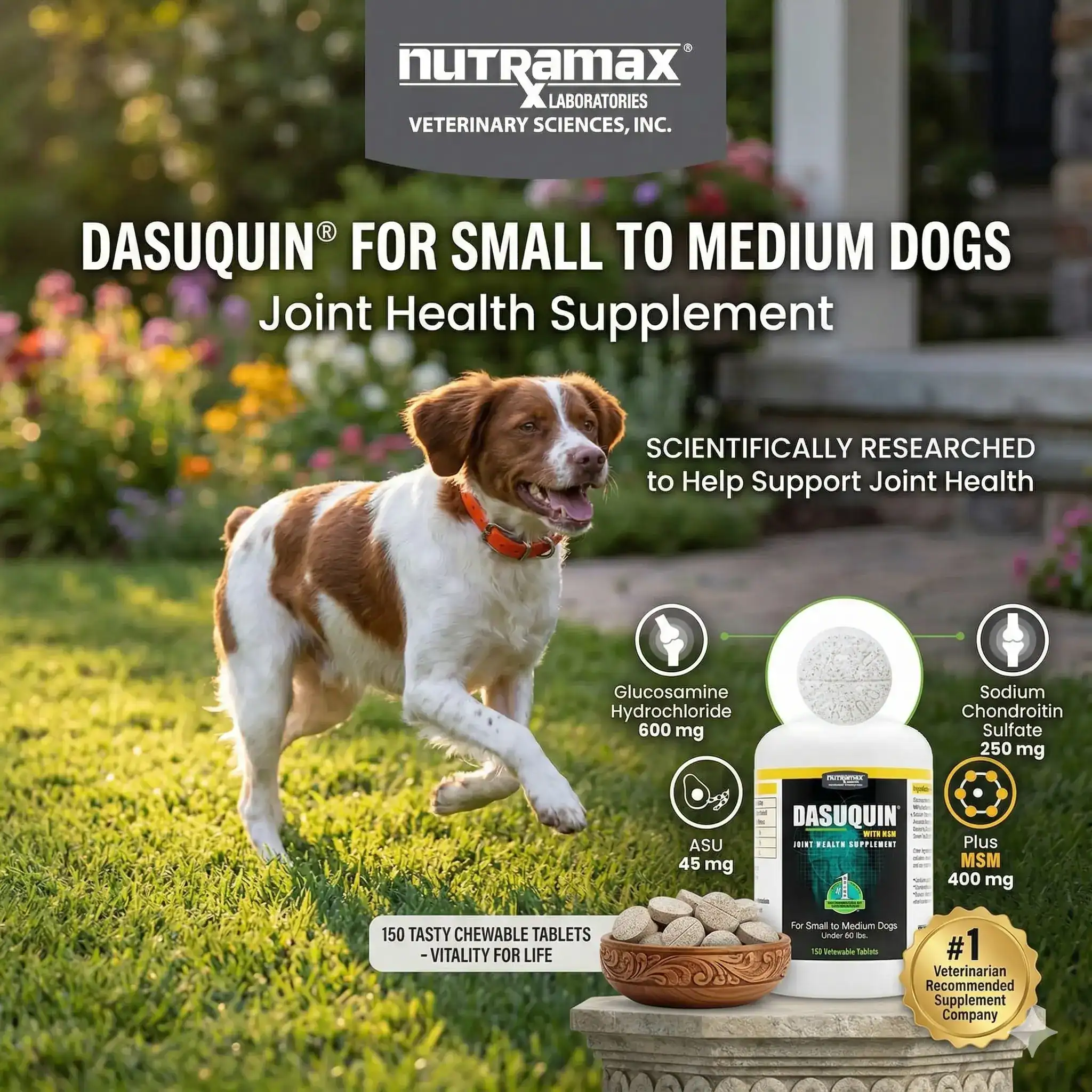 Nutramax Dasuquin with MSM for Small to Medium Dogs