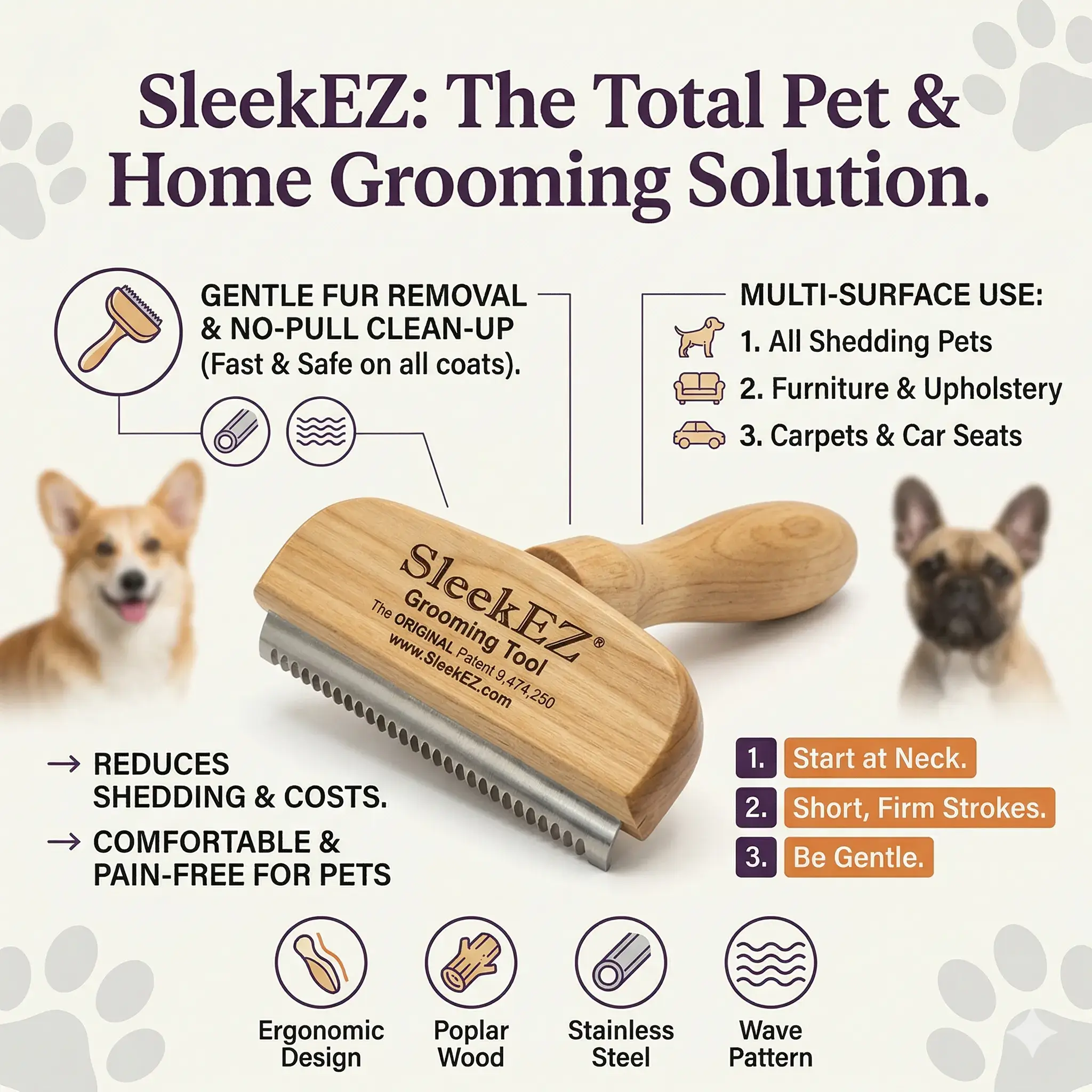 SleekEZ Dog Brush