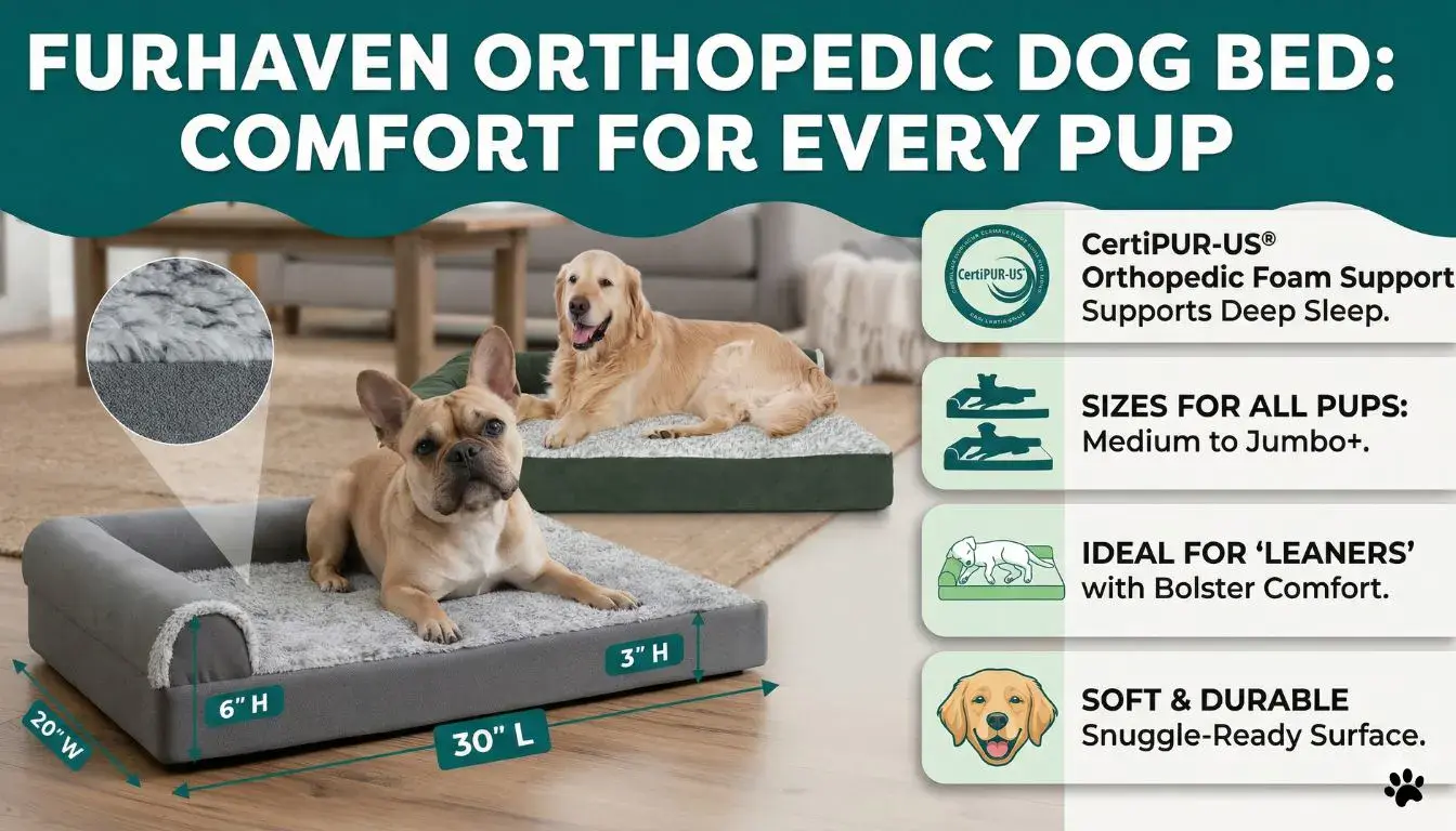 furhaven orthopedic dog bed