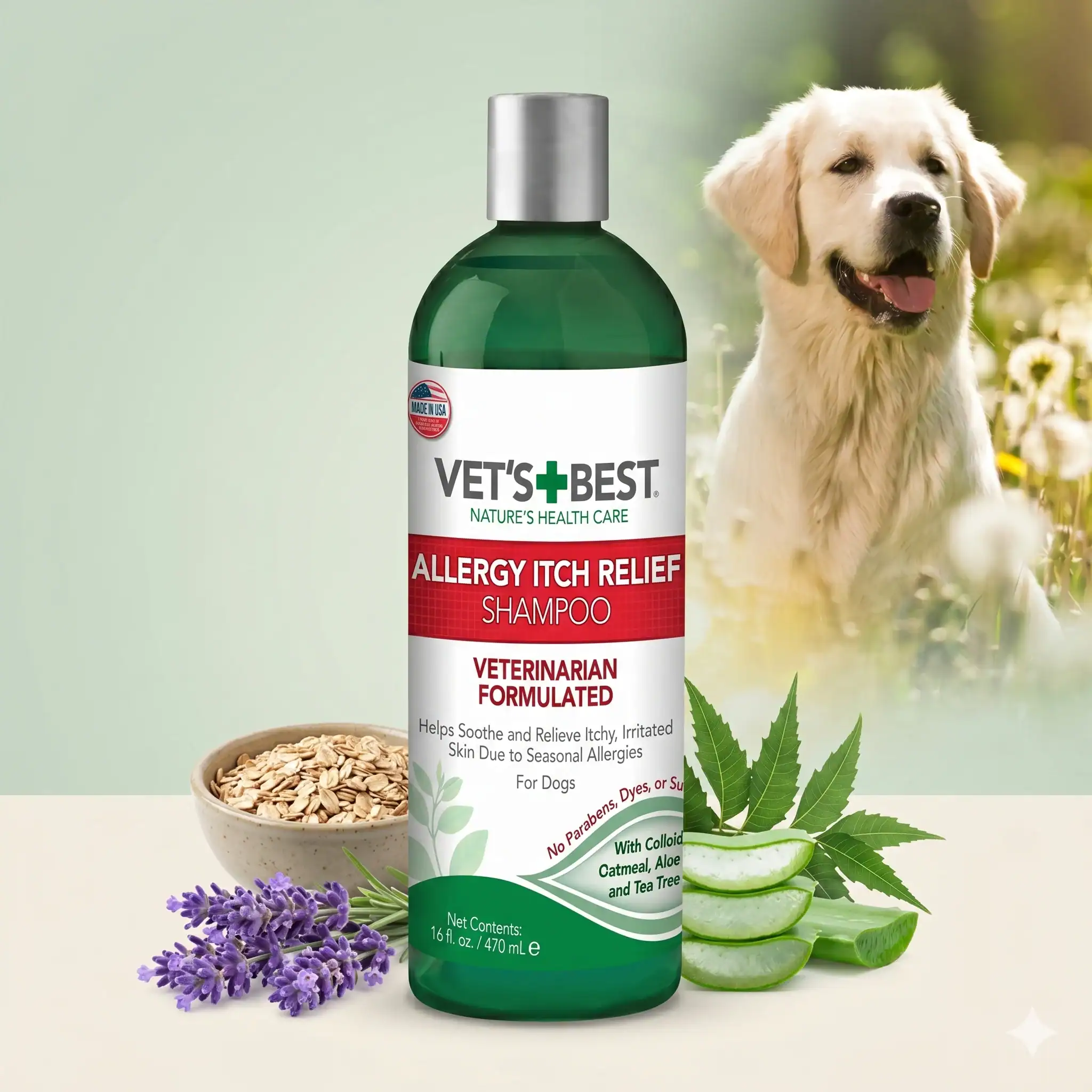 Vets Best Allergy Itch Relief Dog Shampoo