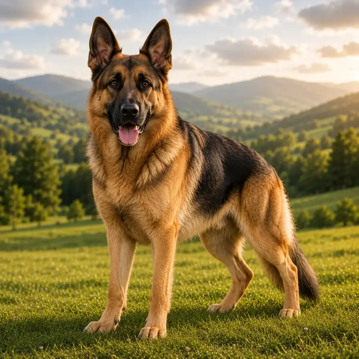 German Shepherd, a farm guard dog breed