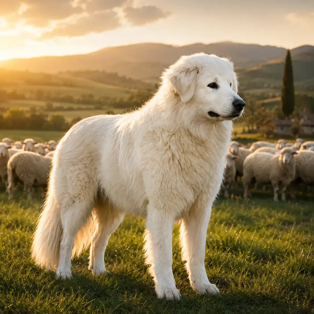 Maremma Sheepdog, a farm guard dog breed