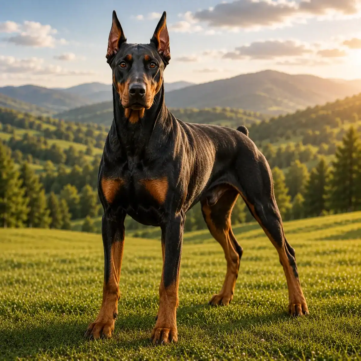Doberman Pinscher, ranked the 5th most intelligent dog breed