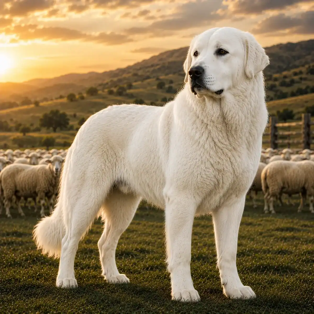 Akbash, a farm guard dog breed