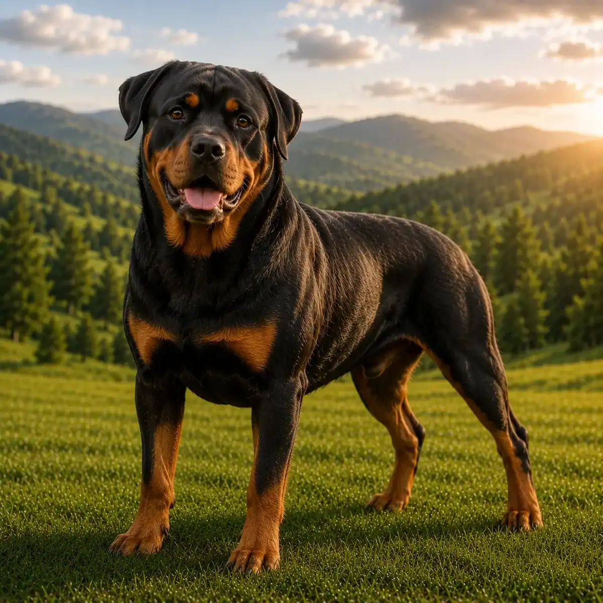 Rottweiler, a farm guard dog breed
