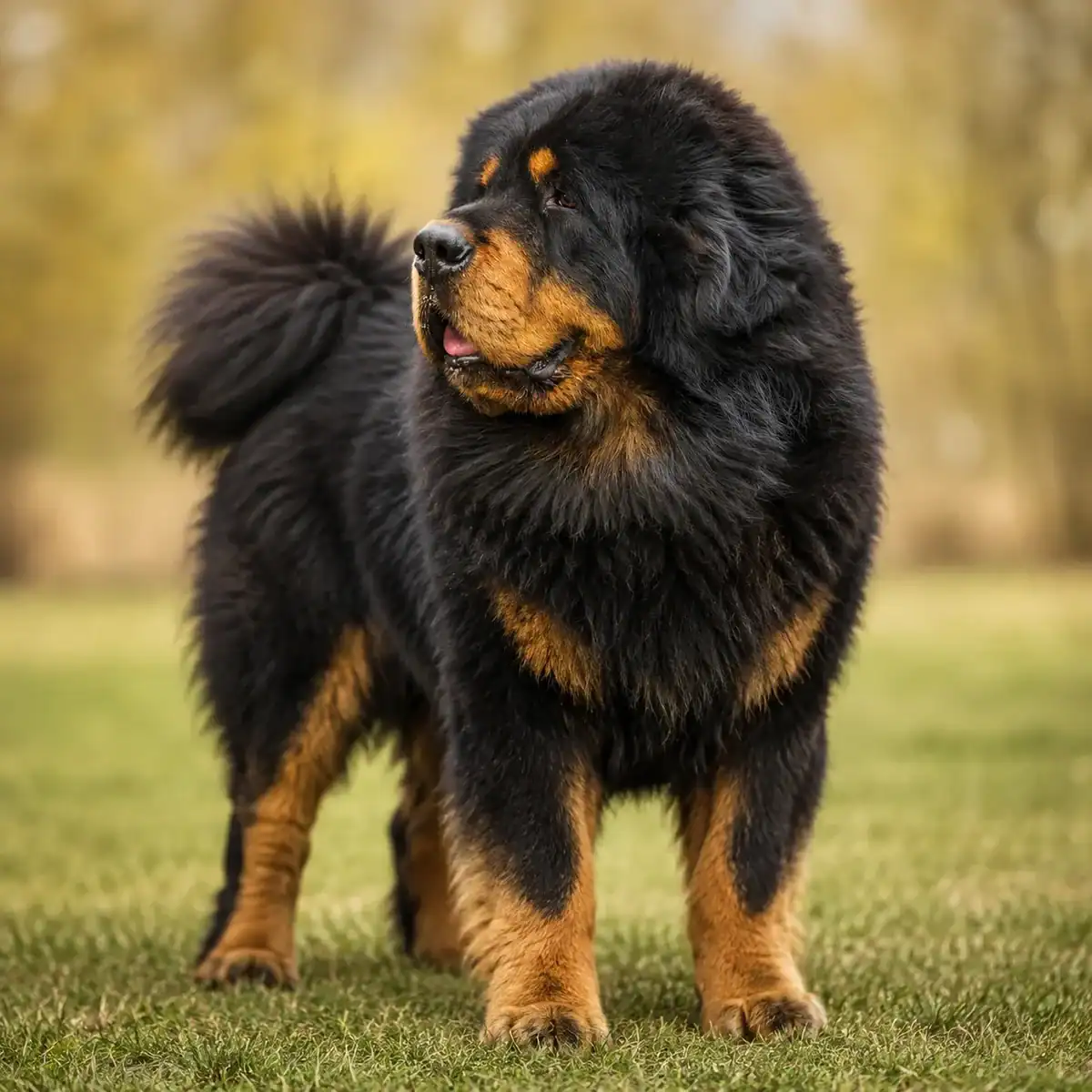 Tibetan Mastiff, a big fluffy dog breed