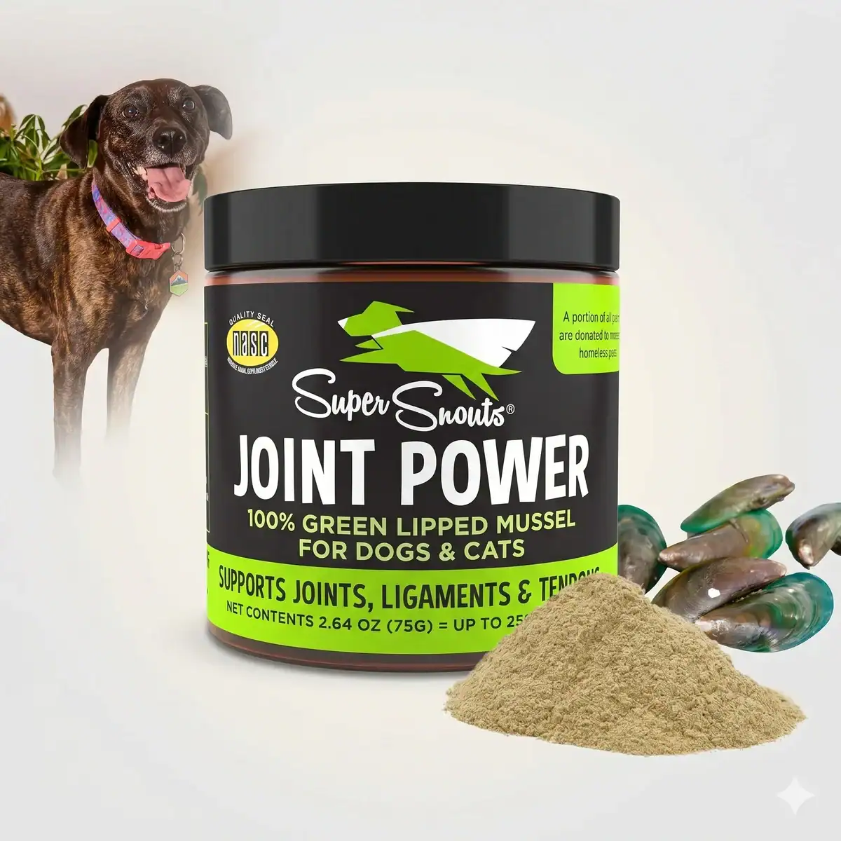 Super Snouts Joint Power Green Lipped Mussel Supplement for dogs